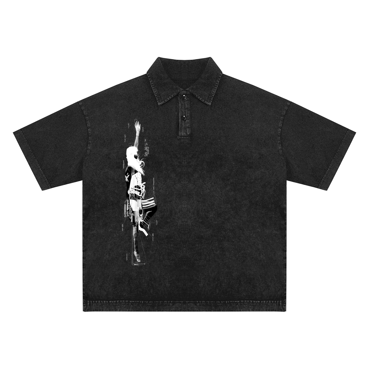 verbal warfare polo t-shirt