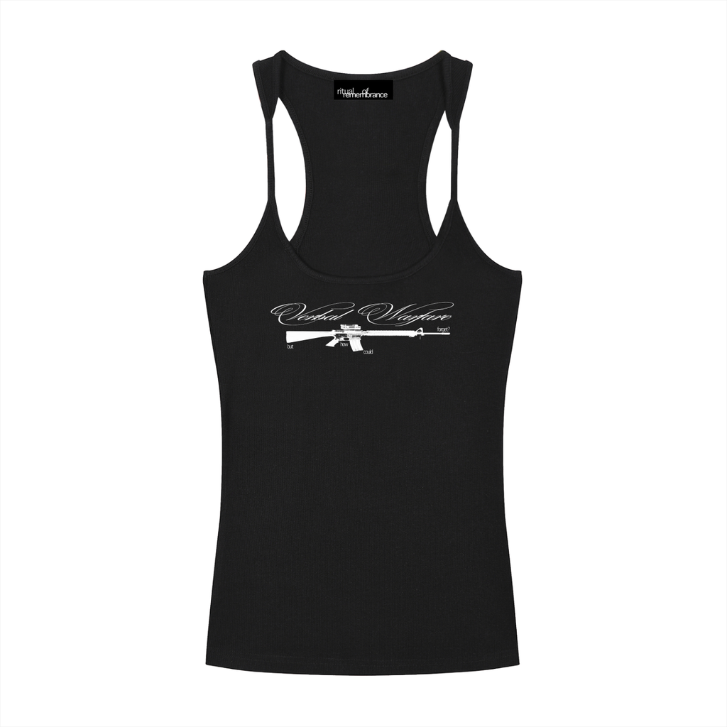 verbal warfare slim-fit tank top