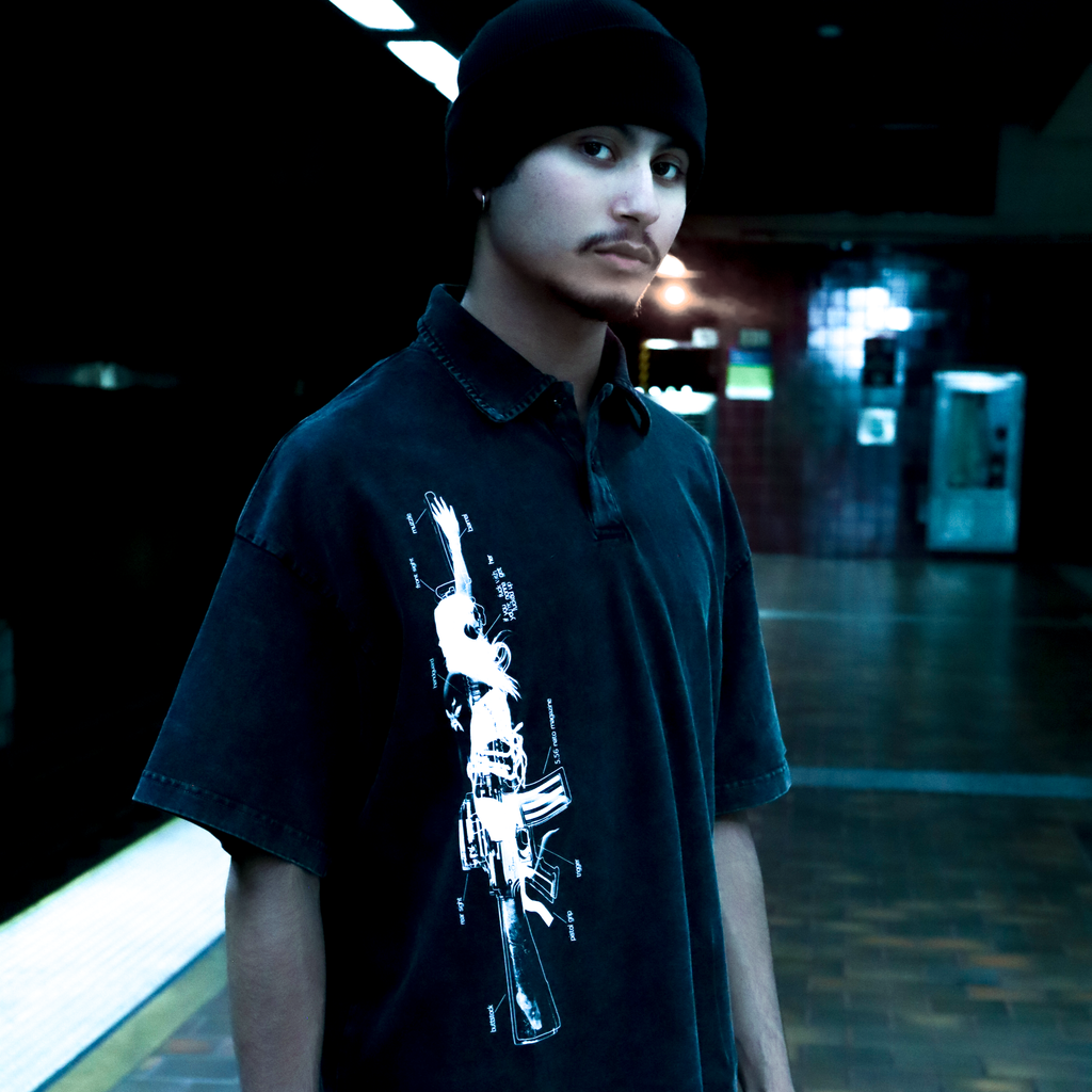 verbal warfare polo t-shirt